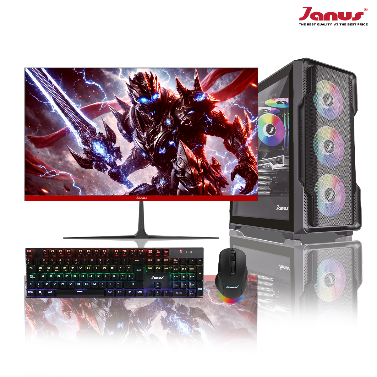 COMPUTADOR GAMER JANUS AMD RYZEN 7 8700G MEMORIA RAM 16GB RGB DDR5 SSD 512GB M.2   BOARD A620M-E PRO    FUENTE JANUS 650W 80 PLUS BRONZE