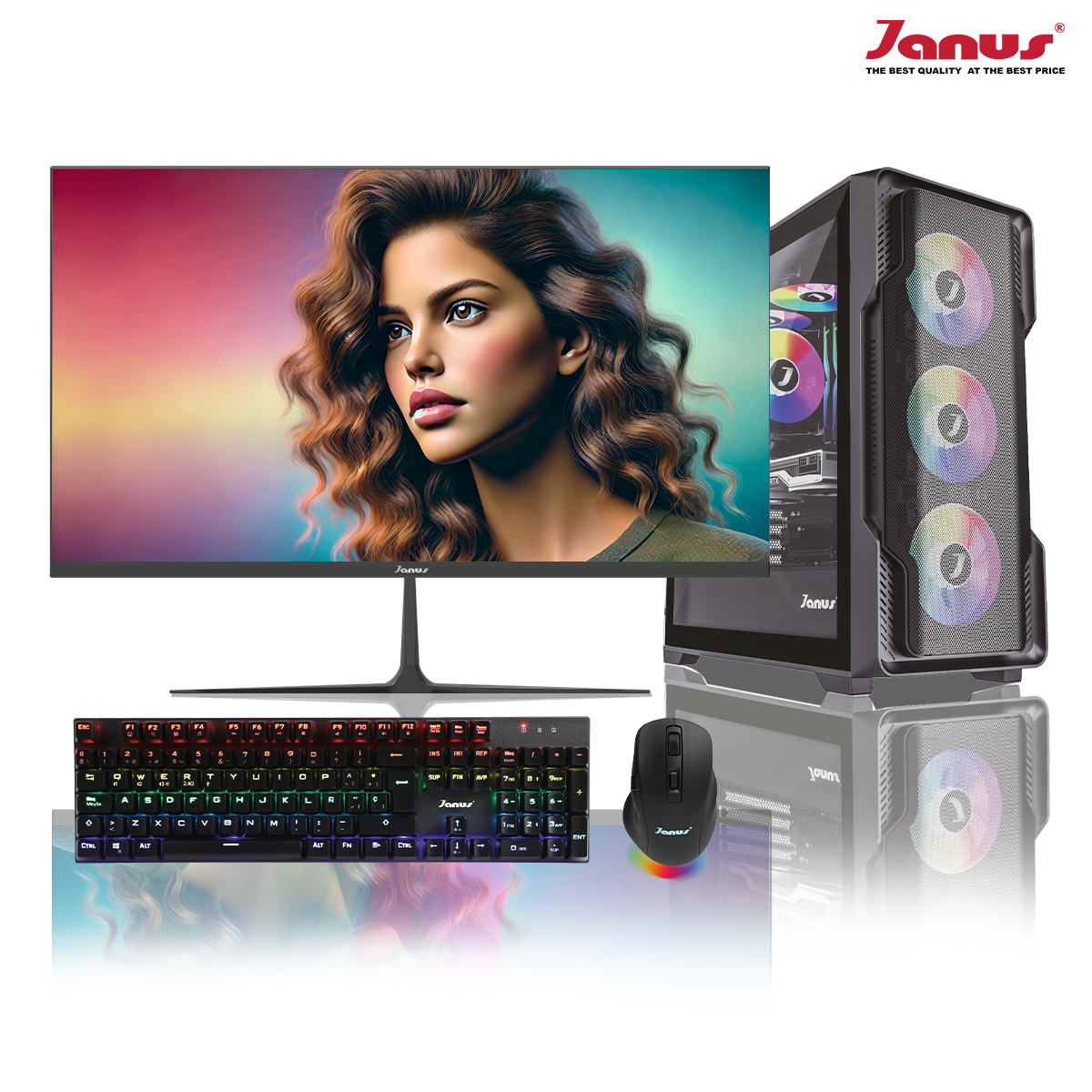 COMPUTADOR GAMER JANUS AMD RYZEN 7 8700G MEMORIA RAM 16GB RGB DDR5 SSD 512GB M.2   BOARD A620M-E PRO    FUENTE JANUS 650W 80 PLUS BRONZE