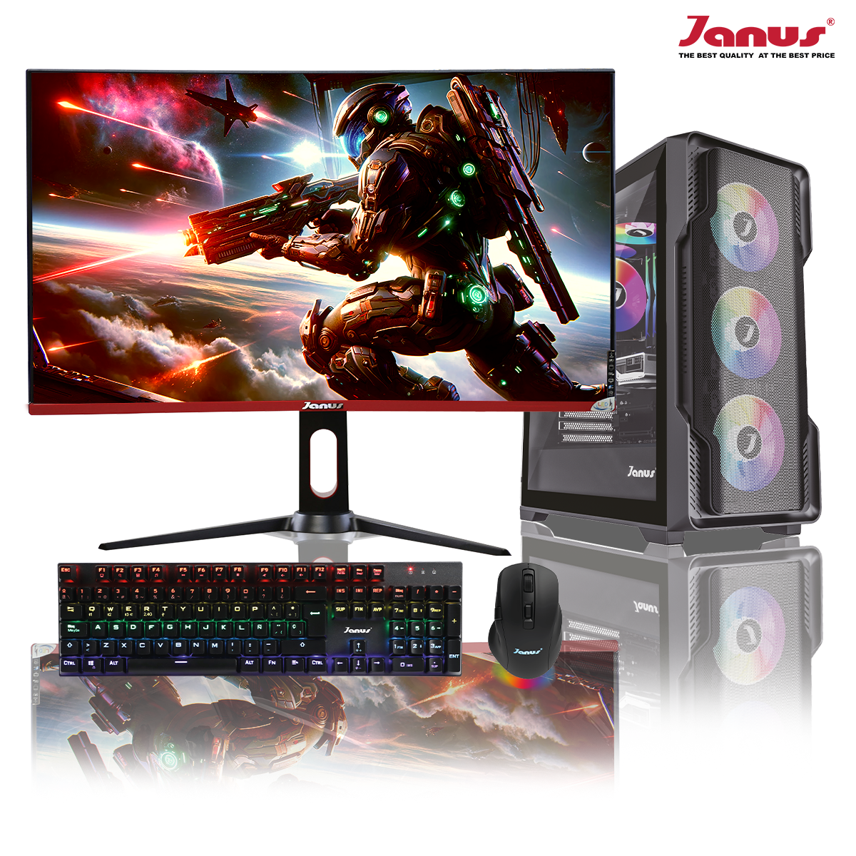 COMPUTADOR GAMER JANUS AMD RYZEN 7 8700G MEMORIA RAM 16GB RGB DDR5 SSD 512GB M.2   BOARD A620M-E PRO    FUENTE JANUS 650W 80 PLUS BRONZE