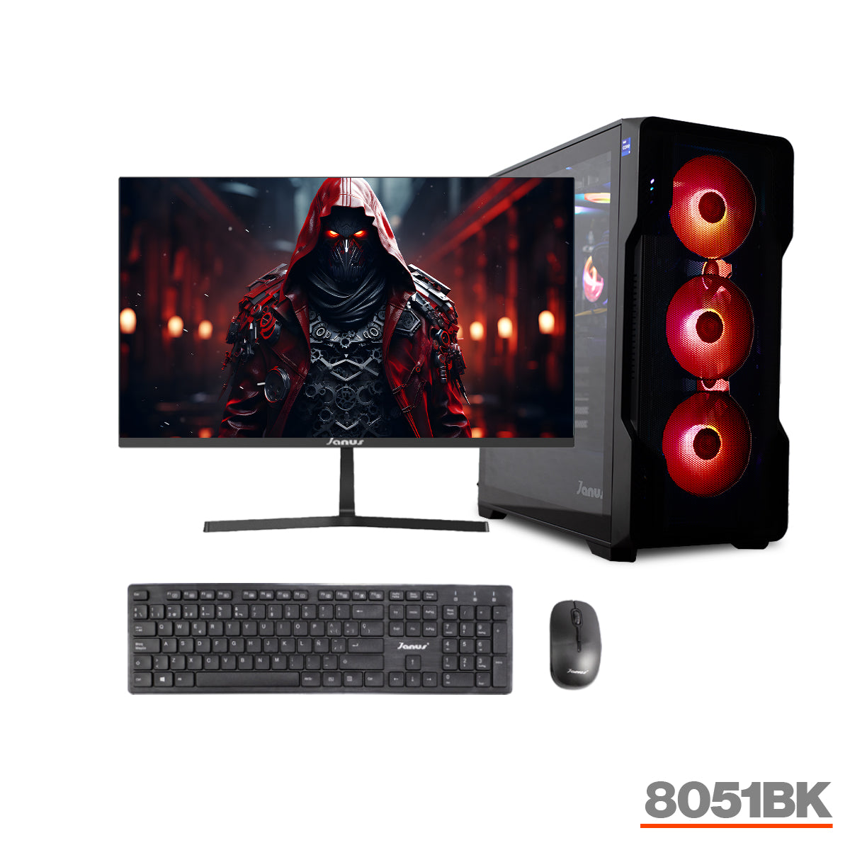 COMPUTADOR GAMER JANUS AMD RYZEN 5 8600G MEMORIA RAM 16GB RGB DDR5 SSD 512GB M.2   BOARD A620M-HDV-M2    FUENTE JANUS 550W