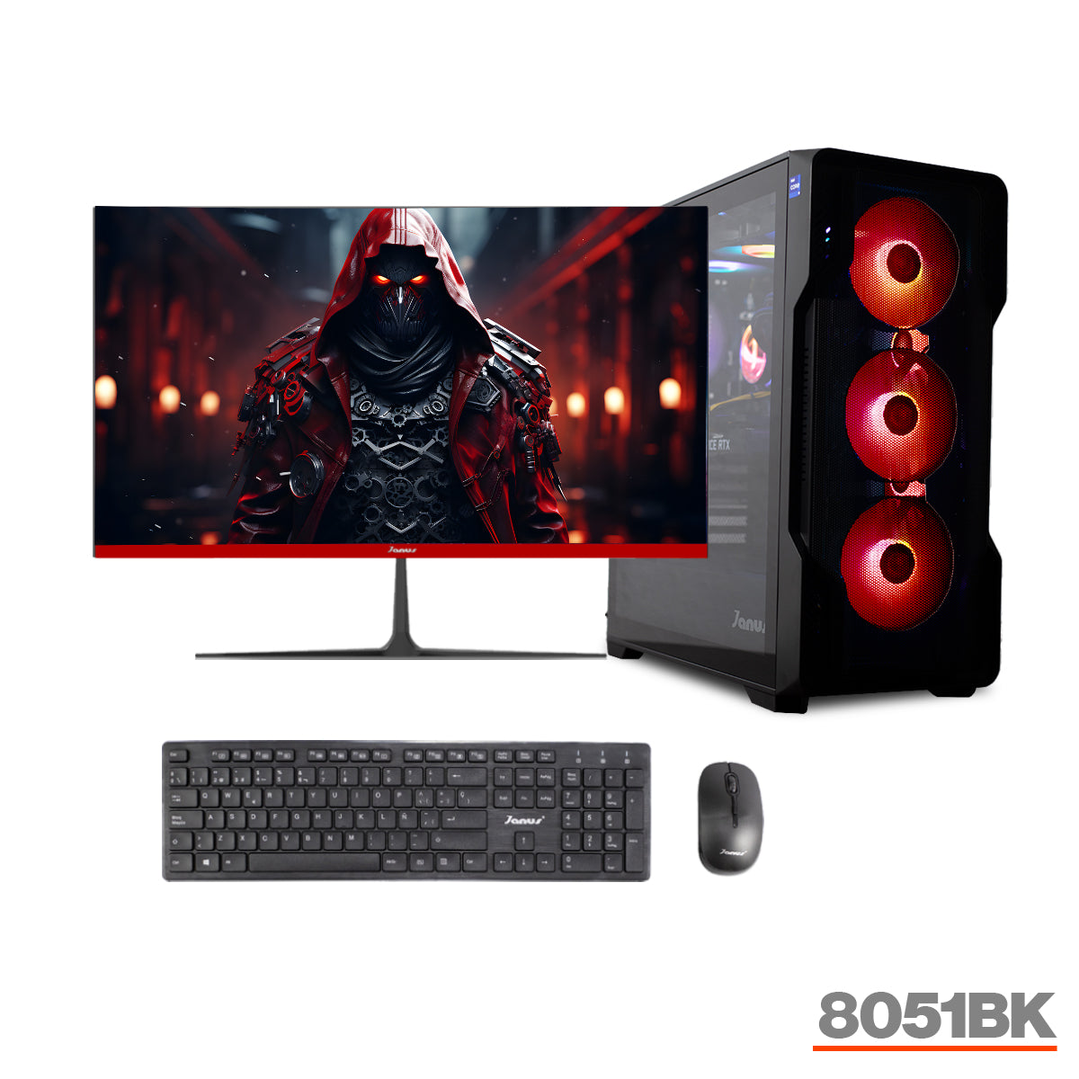 COMPUTADOR GAMER JANUS AMD RYZEN 5 8600G MEMORIA RAM 16GB RGB DDR5 SSD 512GB M.2   BOARD A620M-HDV-M2    FUENTE JANUS 550W