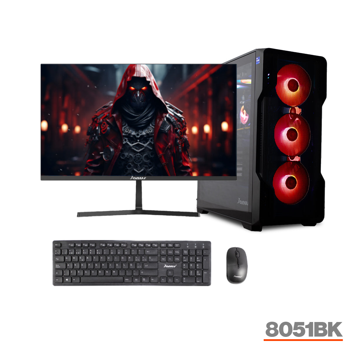 COMPUTADOR GAMER JANUS AMD RYZEN 7 5700G MEMORIA RAM 16GB RGB SSD 1TB M.2  RTX 4060 BOARD B550M PG VELOCITA   REFRIGERACION LIQUIDA 360MM NEGRA FUENTE JANUS 650W 80 PLUS BRONZE