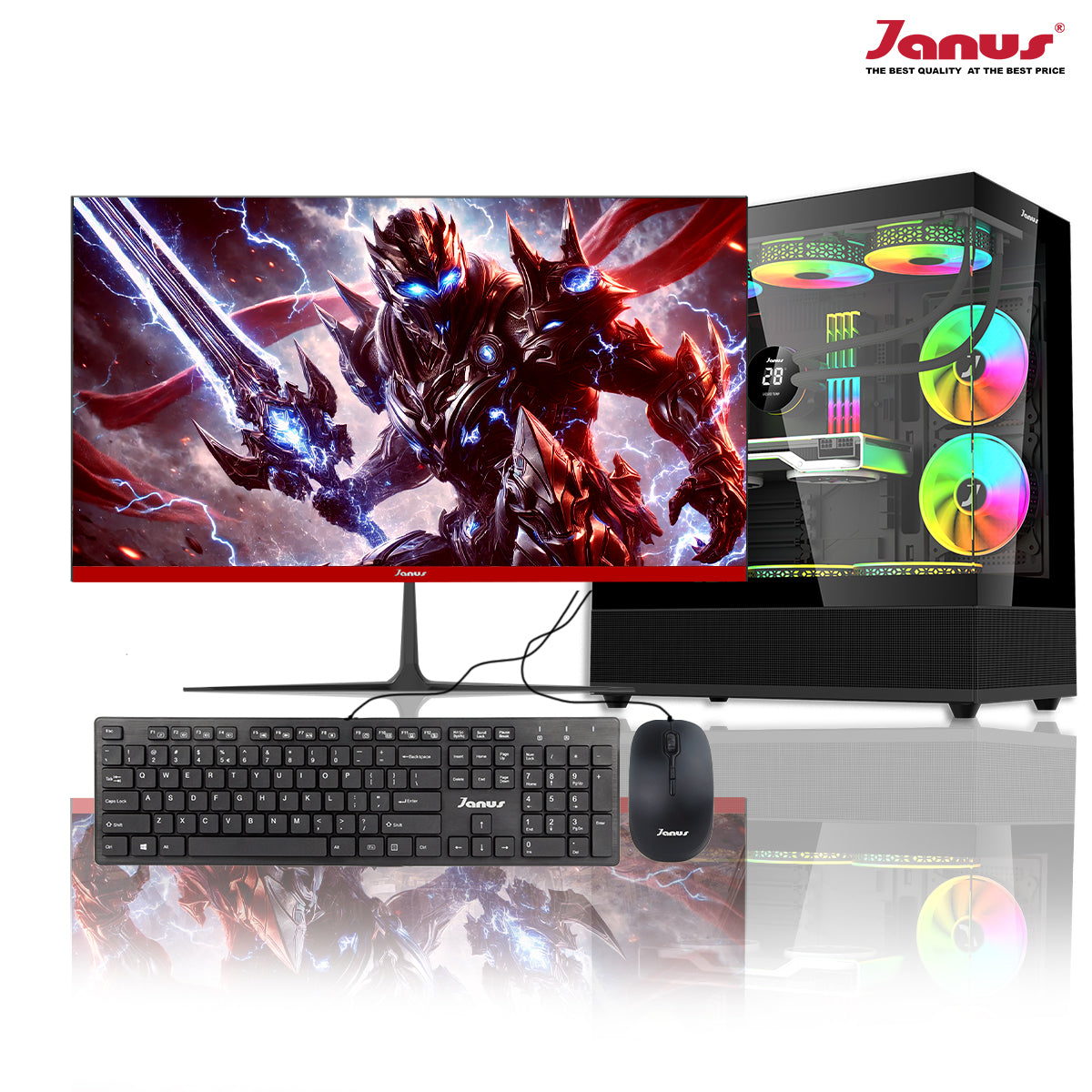 COMPUTADOR DE ESCRITORIO JANUS AMD RYZEN 5 8600G MEMORIA RAM 16GB RGB DDR5 SSD 1TB M.2   BOARD B650 GAMING PLUS WIFI   DISIPADOR ARGBFUENTE JANUS 650W 80 PLUS BRONZE