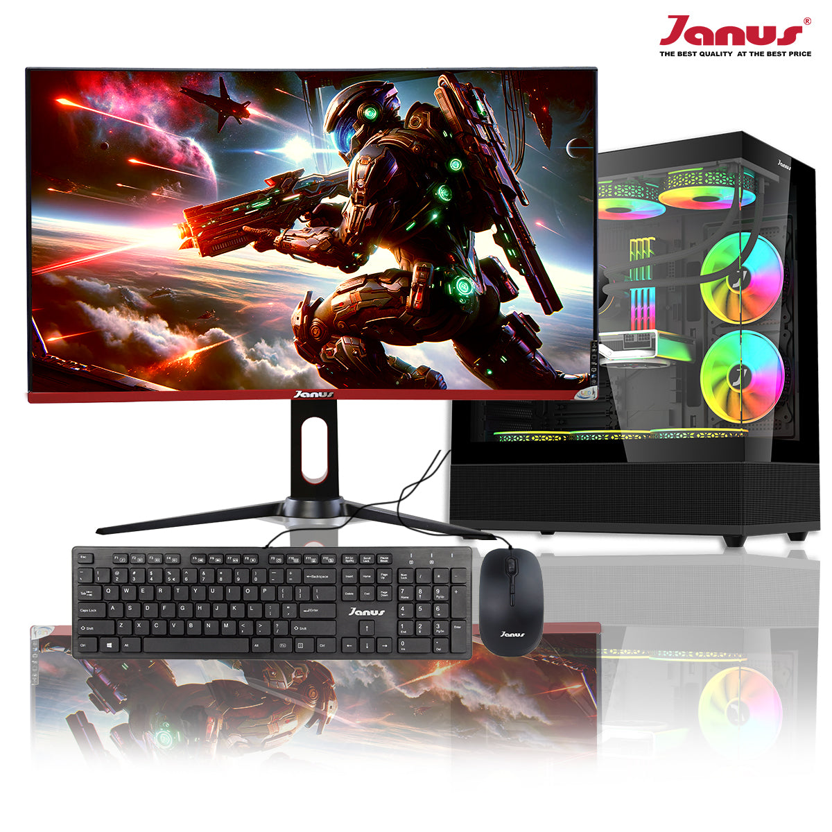 COMPUTADOR DE ESCRITORIO JANUS AMD RYZEN 5 8600G MEMORIA RAM 16GB RGB DDR5 SSD 1TB M.2   BOARD A620M-HDV-M2   DISIPADOR ARGBFUENTE JANUS 650W 80 PLUS BRONZE