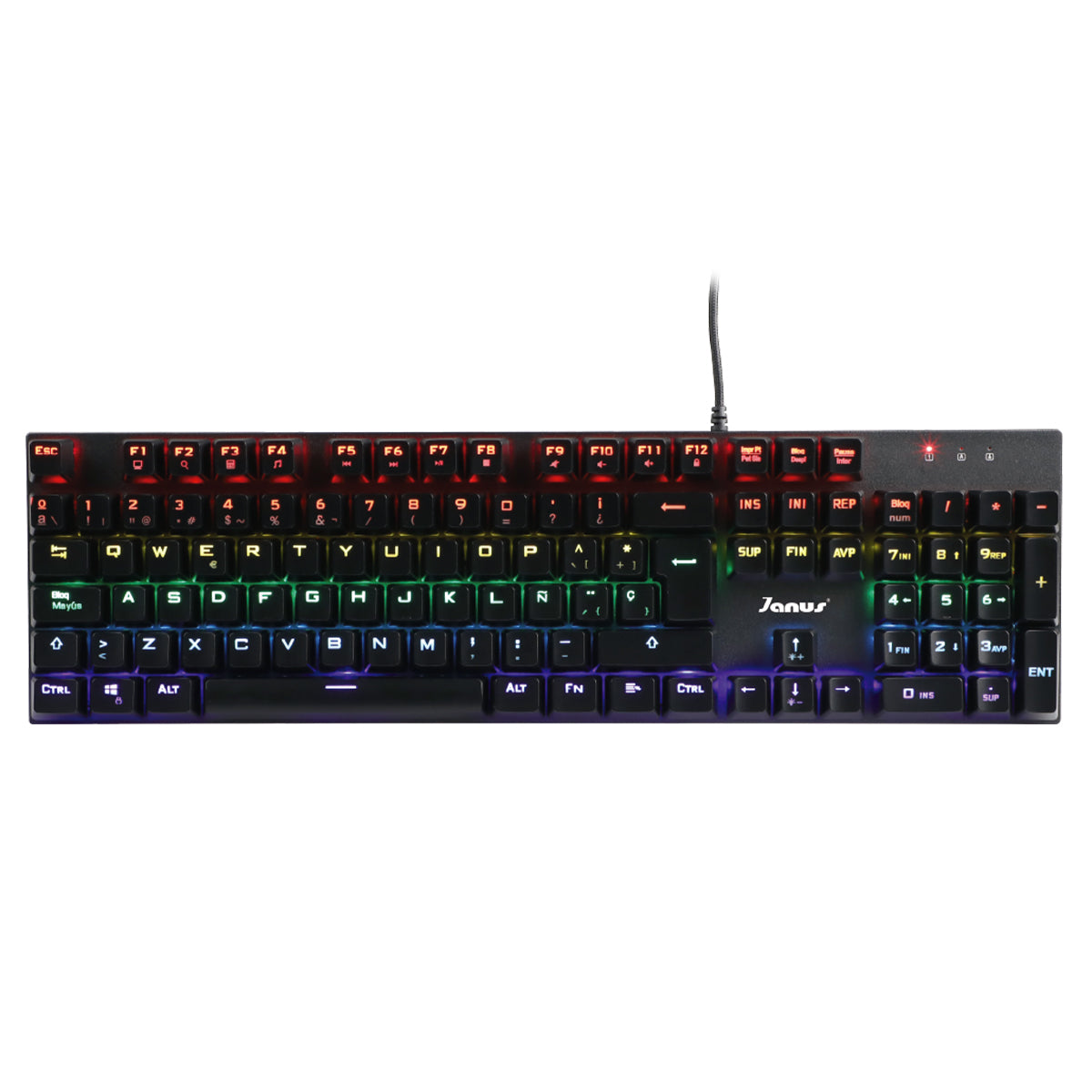 COMBO TECLADO+MOUSE GAMER JANUS ALÀMBRICO MECÁNICO RETRO ILUMINADO MK07+KY-M986