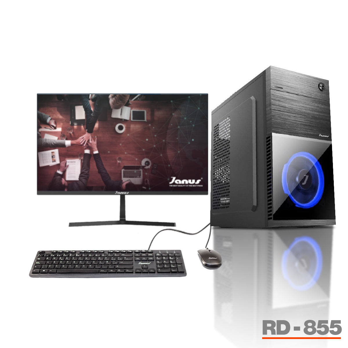 COMPUTADOR DE ESCRITORIO JANUS AMD RYZEN 5 4600G MEMORIA RAM 8GB SSD 1TB M.2   BOARD A520M   FUENTE JANUS 300W