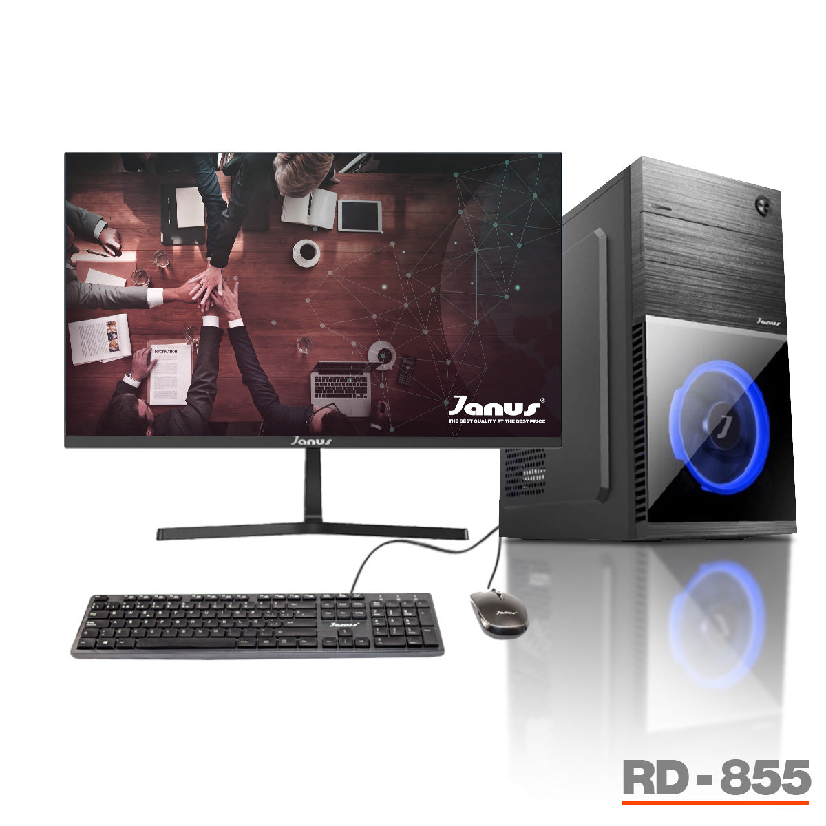 COMPUTADOR DE ESCRITORIO JANUS AMD RYZEN 5 4600G MEMORIA RAM 8GB SSD 1TB M.2   BOARD A520M   FUENTE JANUS 300W