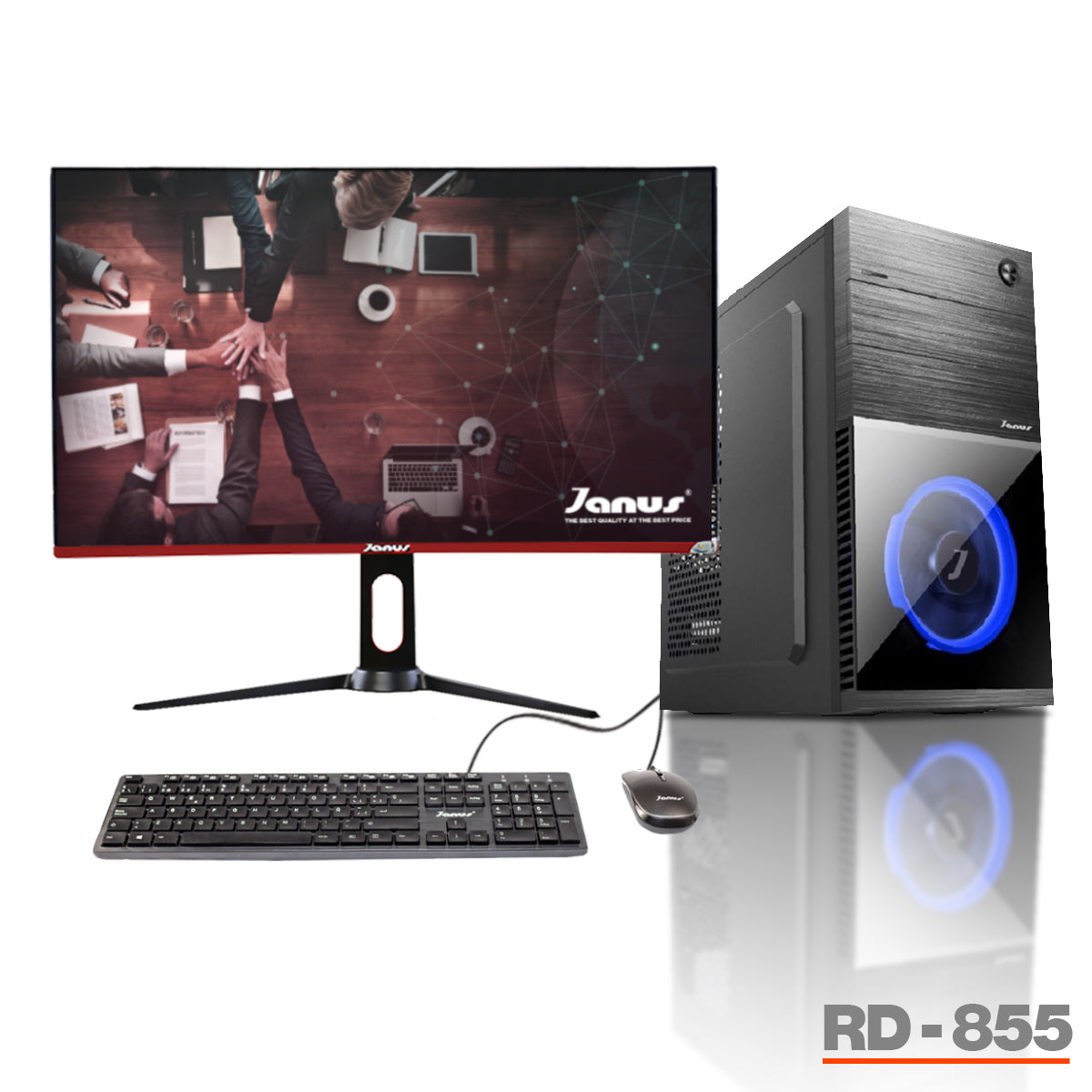 COMPUTADOR DE ESCRITORIO JANUS AMD RYZEN 5 4600G MEMORIA RAM 8GB SSD 1TB M.2   BOARD A520M   FUENTE JANUS 300W