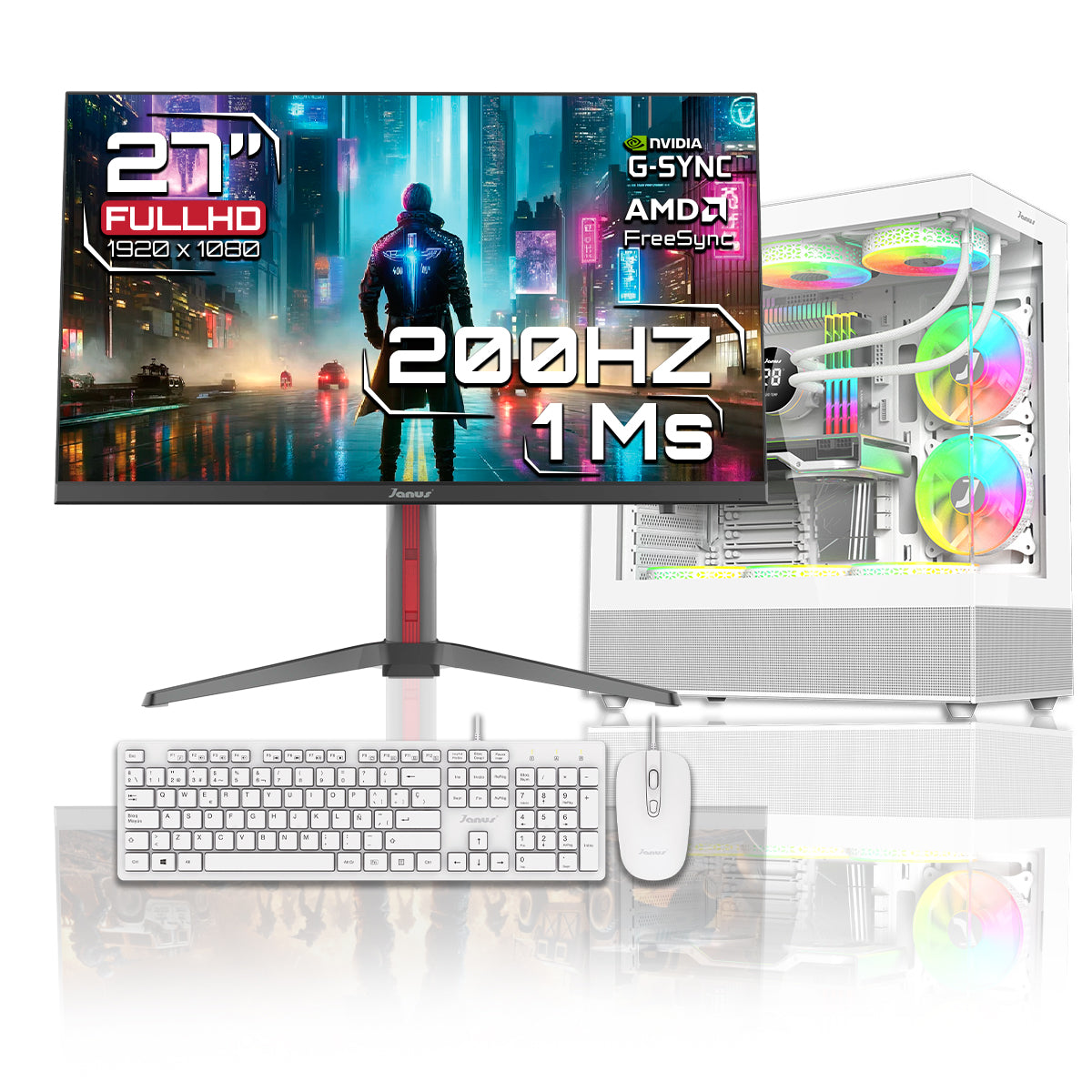 Computador Gamer Janus Intel Core I5 11400 Memoria Ram 16Gb Ssd 512Gb M.2   Board H510M    Fuente Janus 350W