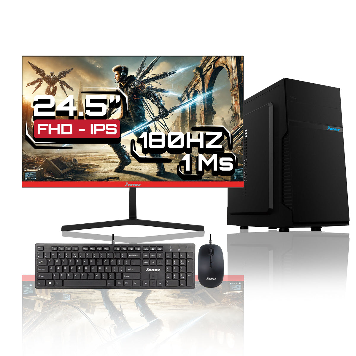 Computador De Escritorio Janus Intel Celeron G5905 Memoria Ram 8Gb Ssd 512Gb M.2   Board Cml-Hdv/M.2 Tpm R2.0    Fuente Janus 400W