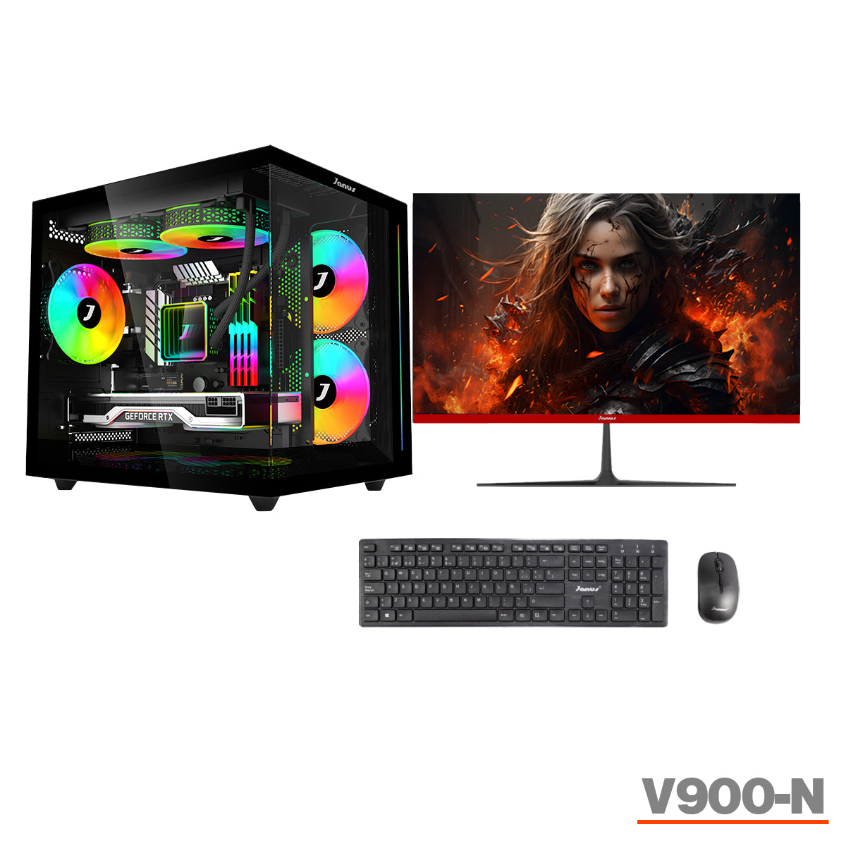 COMPUTADOR GAMER JANUS AMD RYZEN 7 8700G MEMORIA RAM 16GB RGB DDR5 SSD 1TB M.2   BOARD A620M-E PRO   REFRIGERACION LIQUIDA 240MM NEGRA FUENTE JANUS 650W 80 PLUS BRONZE